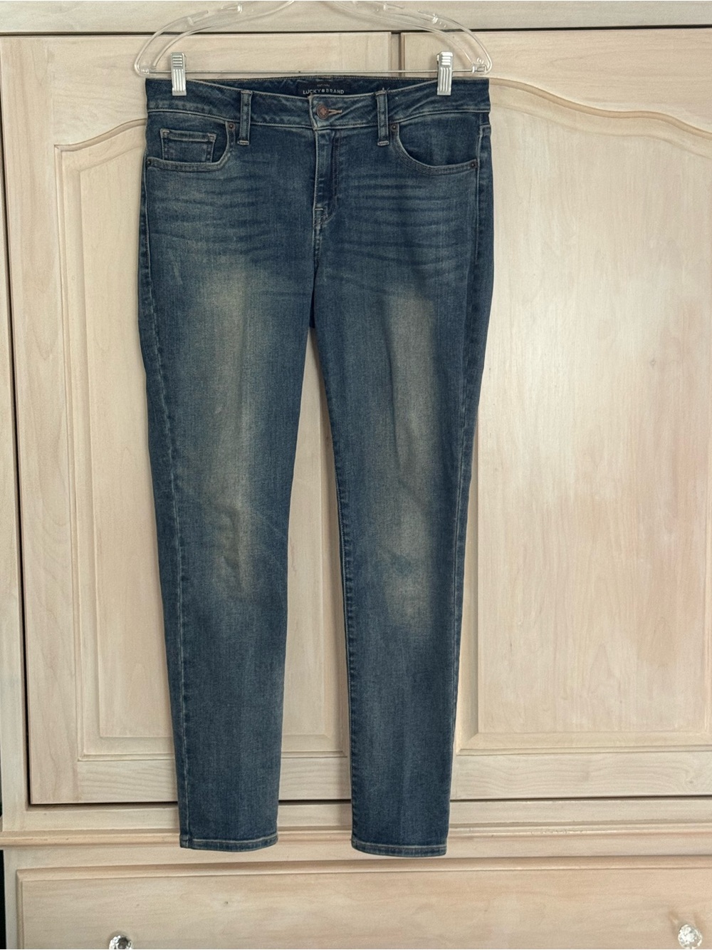Lucky Brand Women's Lolita Faded Dark Blue Skinny Jeans